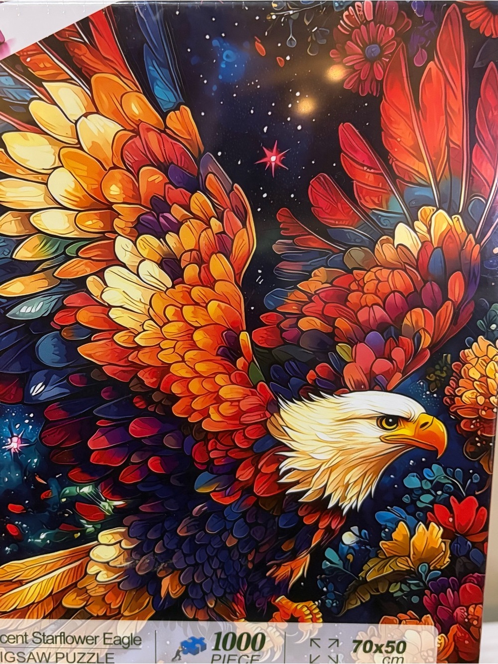 Multicolor Iridescent Eagle Wall Art Print 1000 pieces